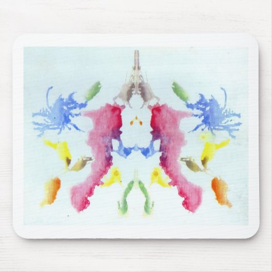 Die Rorschach Test-Tinte befleckt Krabben-Hummer Mousepad (Vorne)