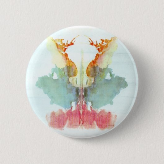 Die Rorschach Test-Tinte befleckt Menschen der Button (Vorderseite)