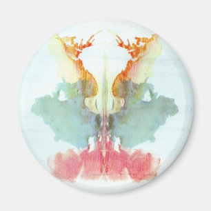 Die Rorschach Test-Tinte befleckt Menschen der Magnet