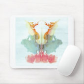 Die Rorschach Test-Tinte befleckt Menschen der Mousepad (Mit Mouse)
