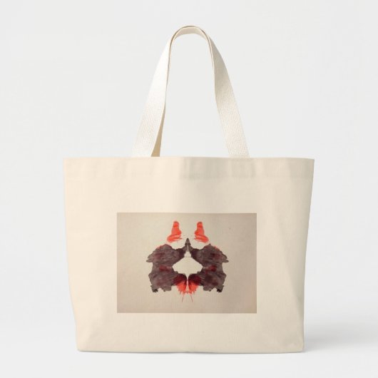 Die Rorschach Test-Tinte befleckt Platte 2 zwei Jumbo Stoffbeutel (Vorne)