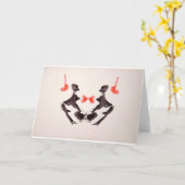 Die Rorschach Test-Tinte befleckt Platte 3 zwei Karte (Gelbe Blume)