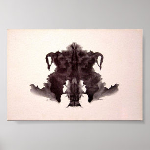 Die Rorschach Test-Tinte befleckt Platte 4 Poster