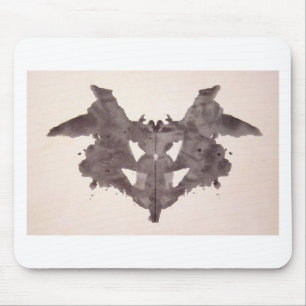 Die Rorschach Test-Tinte befleckt Schläger der Mousepad
