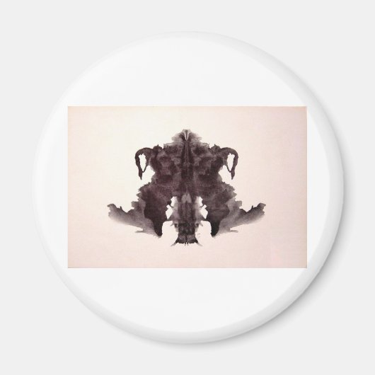 Die Rorschach-Testfarben Blocks Plate 4 Tierhaut Magnet (Vorne)