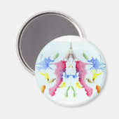 Die Rorschach Testfarbenplatte 10 Crab Hummer Magnet (Vorderseite/Rückseite)