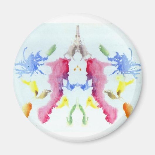 Die Rorschach Testfarbenplatte 10 Crab Hummer Magnet (Vorne)