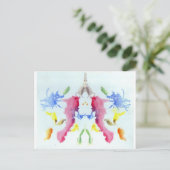 Die Rorschach Testfarbenplatte 10 Crab Hummer Postkarte (Stehend Vorderseite)