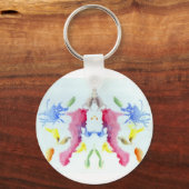 Die Rorschach Testfarbenplatte 10 Crab Hummer Schlüsselanhänger (Vorderseite)