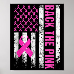 Die rosa Brustkrebs-Bewusstseins-Flagge Kleinkind Poster
