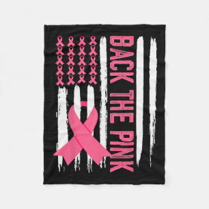 Die rosa Brustkrebserklärungsmarke "Kinderkind Wom Fleecedecke