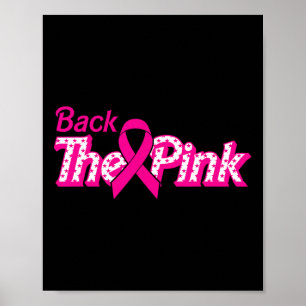 Die rosa Brustkrebserkrankung unterstützt den Kreb Poster
