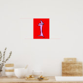 Die rosa Dackel Poster (Küche)