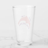 Die rosa Dolphin gerettet Glas (Rückseite)