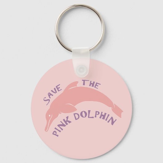 Die rosa Dolphin gerettet Schlüsselanhänger (Vorderseite)