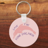 Die rosa Dolphin gerettet Schlüsselanhänger (Vorderseite)