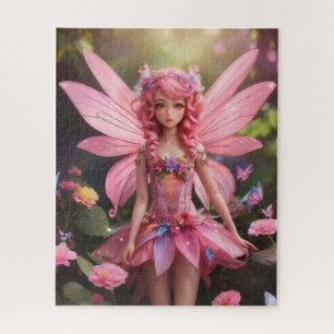 Die rosa Fee   Fantasy Digital Art Puzzle