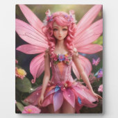 Die rosa Fee | Fantasy Digital Art Tabletop Fotoplatte (Vorderseite)