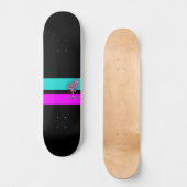 Die rosa Flamingo Skateboard (Vorderseite)