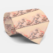 Die rosa große Welle von Kanagawa Krawatte (Gerollt)