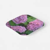 Die rosa Hortensia-Hydrangea Pappteller (Gewinkelt)