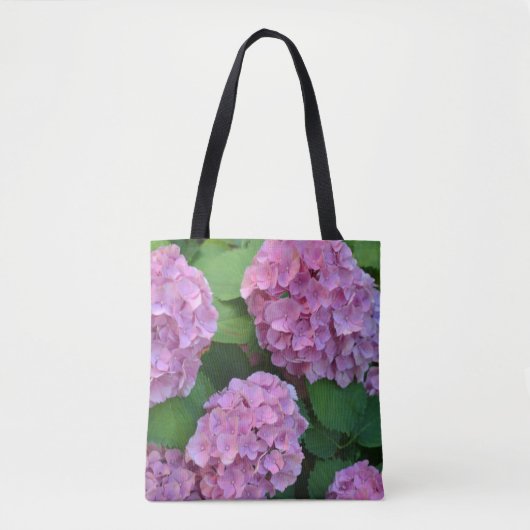 Die rosa Hortensia-Hydrangea Tasche (Vorderseite)