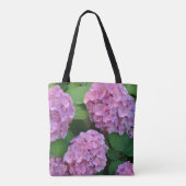 Die rosa Hortensia-Hydrangea Tasche (Rückseite)