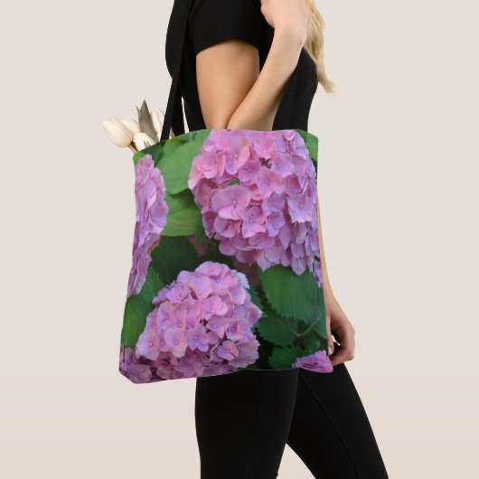 Die rosa Hortensia-Hydrangea Tasche (Von Nahem)