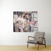 Die rosa Lady Wandteppich (Beispiel (Horizontal))