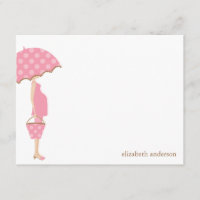 Die rosa Mama, zum Baby-Dusche zu sein danken