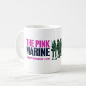 Die rosa Marinekaffeetasse Kaffeetasse (Vorderseite Links)