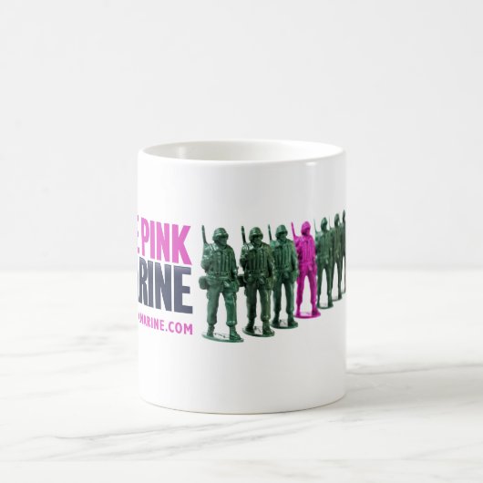 Die rosa Marinekaffeetasse Kaffeetasse (Mittel)
