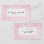 Die rosa moderne Samt-Beschaffenheit bilden Visitenkarte (Vorne/Hinten)