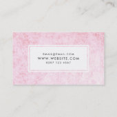 Die rosa moderne Samt-Beschaffenheit bilden Visitenkarte (Rückseite)