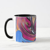 Die rosa Mond Lovelies Wecker-Kaffee-Tasse Tasse (Links)