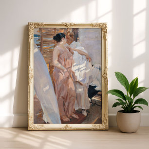 Die rosa Robe nach dem Tod   Joaquín Sorolla Poster