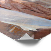 Die rosa Robe nach dem Tod | Joaquín Sorolla Poster (Ecke)