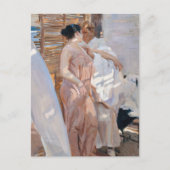 Die rosa Robe nach dem Tod | Joaquín Sorolla Postkarte (Vorderseite)