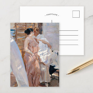 Die rosa Robe nach dem Tod   Joaquín Sorolla Postkarte