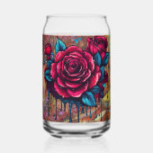 Die rosa Rose Dosenglas (Vorderseite)