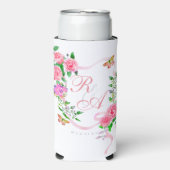 Die rosa Rosenhalterung kann gefärbt werden Selters Dosenkühler (Seltzer Vorderseite)