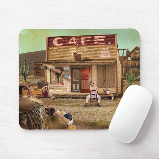 Die rosa Schlange Mousepad (Mit Mouse)