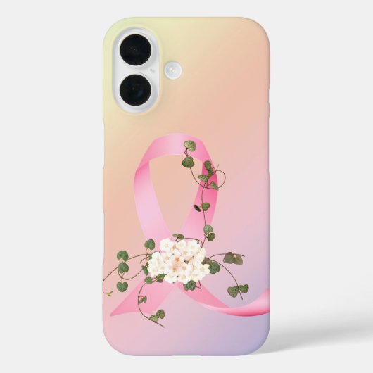Die rosa Schleife mit Efeu Case-Mate iPhone Hülle (Rückseite)
