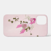 Die rosa Schleife mit Efeu Case-Mate iPhone Hülle (Rückseite (Horizontal))
