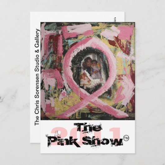 Die rosa Show 2011 Einladung (Vorne/Hinten)