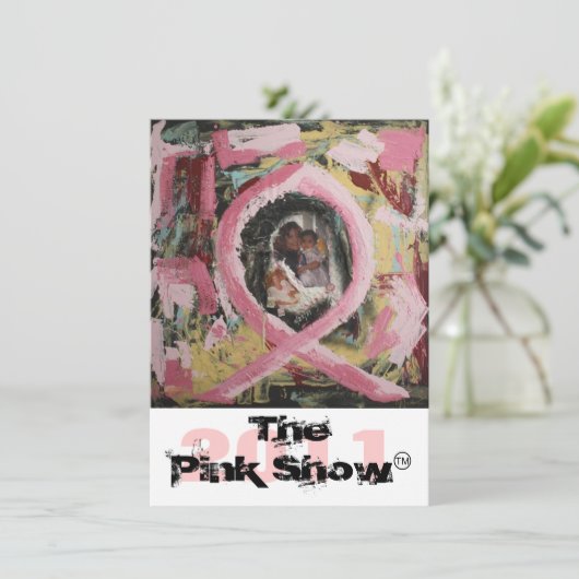 Die rosa Show 2011 Einladung (Stehend Vorderseite)