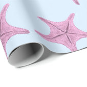 Die rosa Sternenflotte Geschenkpapier (Rolleneckpunkt)