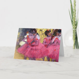 Die rosa Tänzerinnen, vor der Balletvorstellung vo Karte