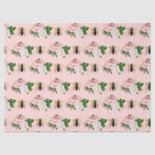 Die rosa und goldene Bienenreihe - Design 10 Seidenpapier