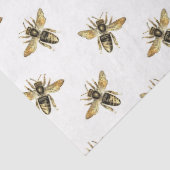 Die rosa und goldene Bienenreihe Design 11 Seidenpapier (Detail)